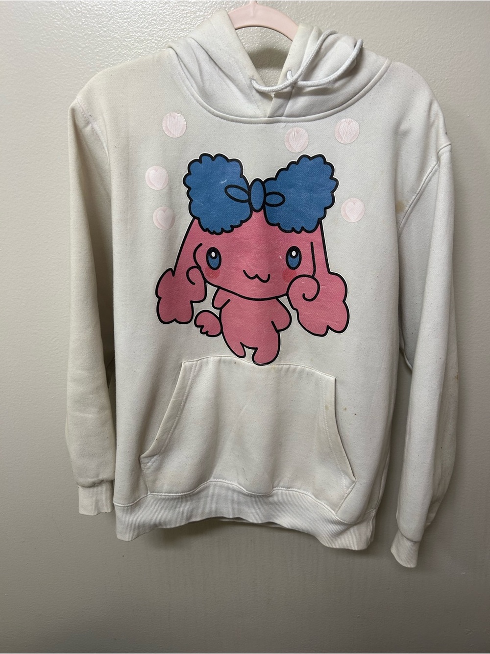 Poron Cinnamoroll Graphic Hoodie Pullover White